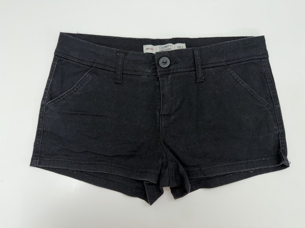 Celebrity Pink Jeans Womens Juniors Shorts Size 5 Black Chino